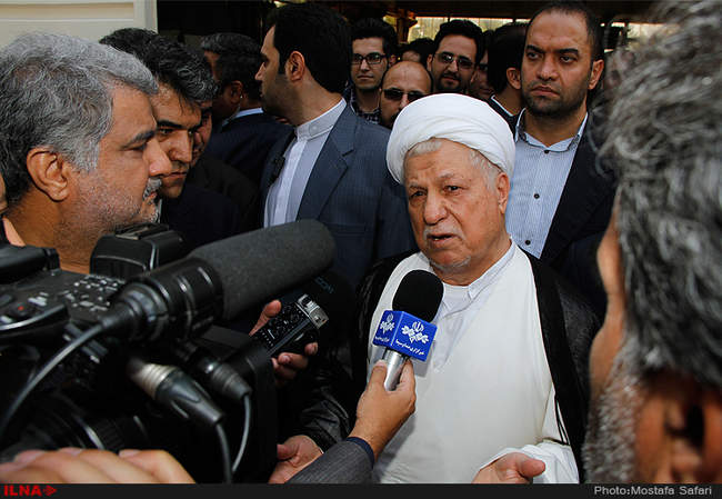 بازدید آیت‌الله هاشمی رفسنجانی  از پارک علم و فناوری خراسان رضوی 