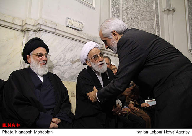 مراسم ترحیم همسر آیت الله جنتی