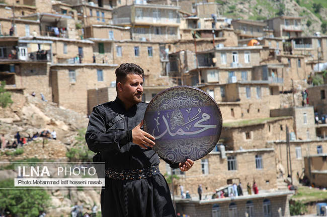 مراسم هزار دف در روستای پالنگان