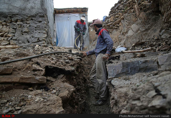 عملیات گازرسانی به روستاهای کوهستانی و صعب العبور سنندج