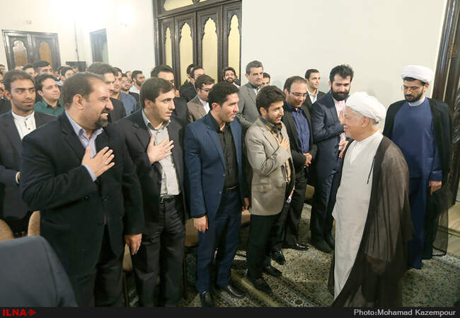دیدار اعضای تشکل‌های دانشجویی دانشگاه آزاد اسلامی با آیت‌الله هاشمی رفسنجانی