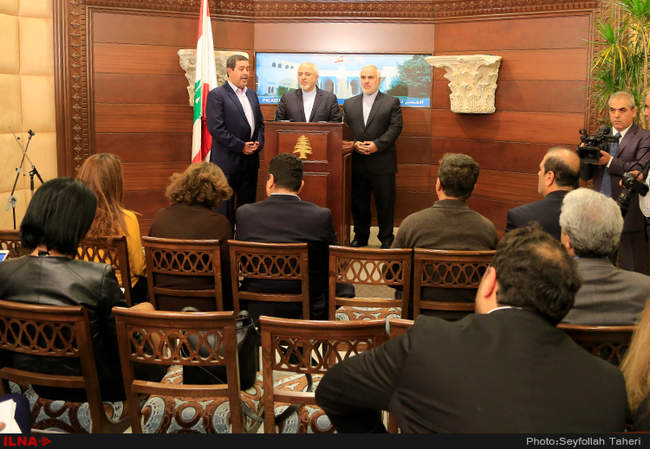 دیدارهای محمدجواد ظریف وزیر امور خارجه کشورمان در لبنان