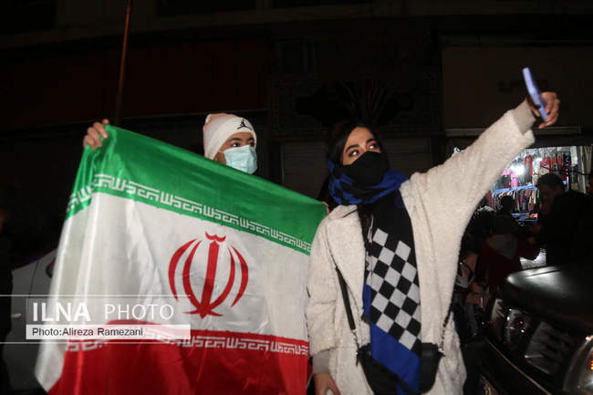 شادی مردم پس از صعود ایران به جام جهانی قطر