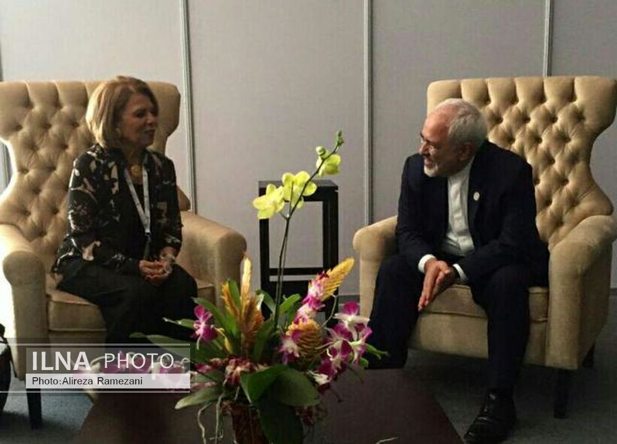 دیدار کاندیدای مدیرکلی یونسکو با ظریف در مارگریتا