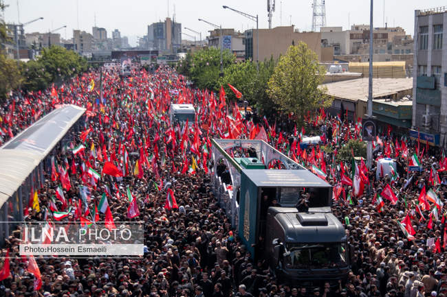 Funeral ceremony of the martyred revolutionary leader