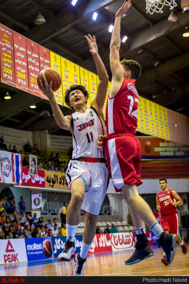 بیست و چهارمین دوره مسابقات بسکتبال قهرمانی جوانان آسیا: ژاپن - لبنان