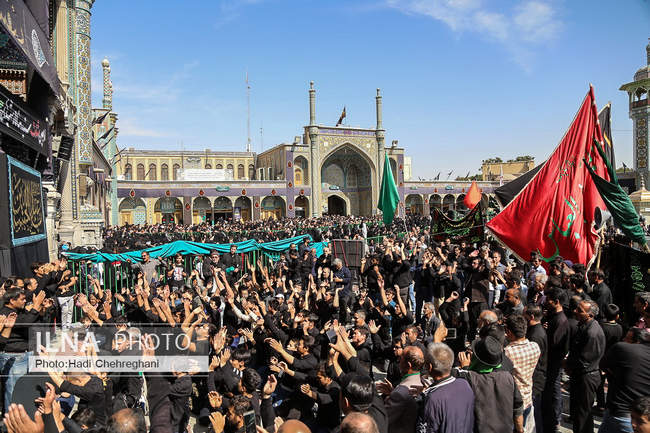 مراسم عزاداری روز اربعین حسینی در حرم حضرت معصومه (س)