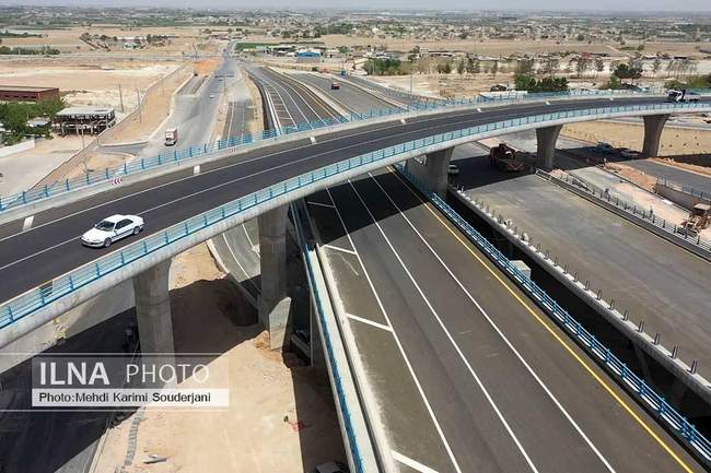 افتتاح پروژه بزرگ مجموعه پلهای شهید سلیمانی اصفهان توسط وزیر راه و ش