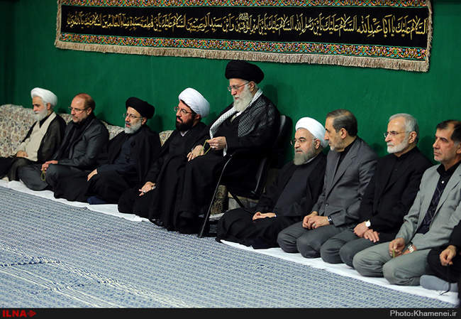 مراسم عزاداری شب عاشورا در حسینیه امام خمینی