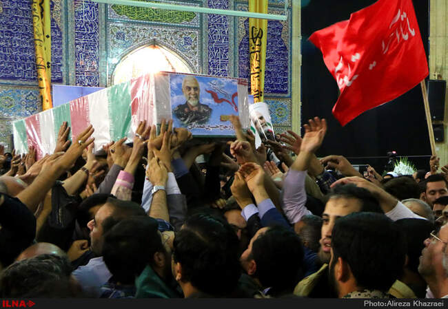  مراسم تشییع پیکر سردار شهید حسین همدانی