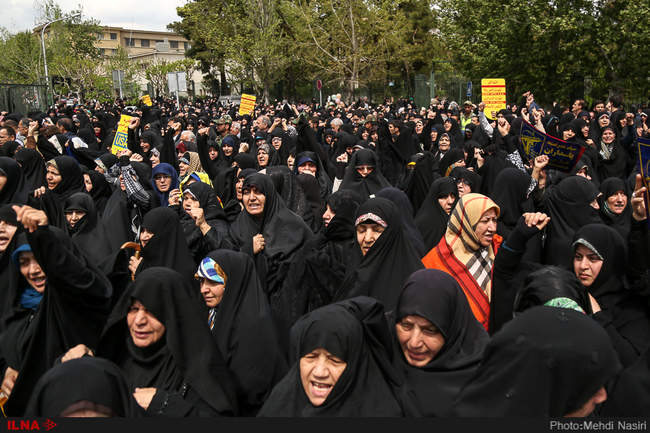 راهپیمایی حمایت از سپاه پاسداران