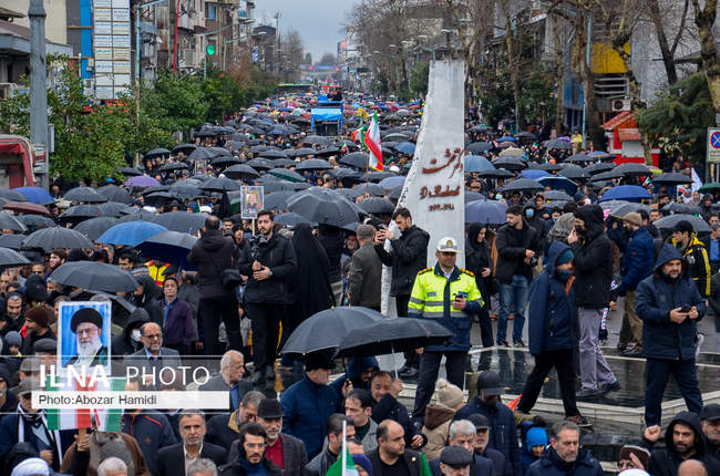 راهپیمایی 22 بهمن در استان گیلان ( رشت )