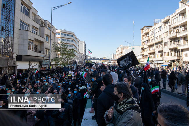 تشییع باشکوه پیکر‌های مطهر ۱۵۰ شهید گمنام در تهران/۲