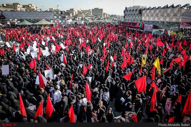 گزارش تصویری مراسم تشییع پیکر شهید حججی 