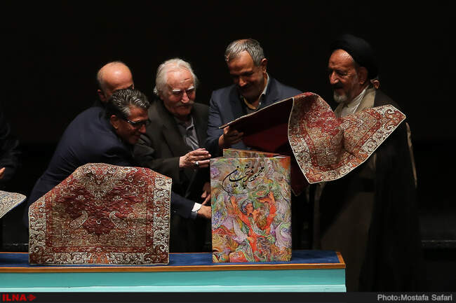 گزارش تصویری نکوداشت محمود فرشچیان و رونمایی از آثار هنرمند