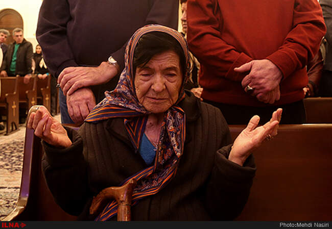 سال نو میلادی در کلیسا سرکیس مقدس 