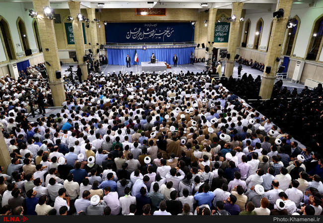 دیدار طلاب حوزه‌های علمیه استان تهران با رهبر انقلاب اسلامی