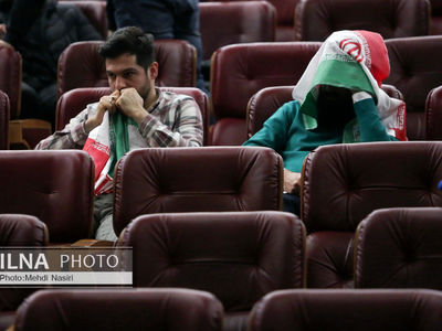 در حاشیه بازی فوتبال ایران و قطر 