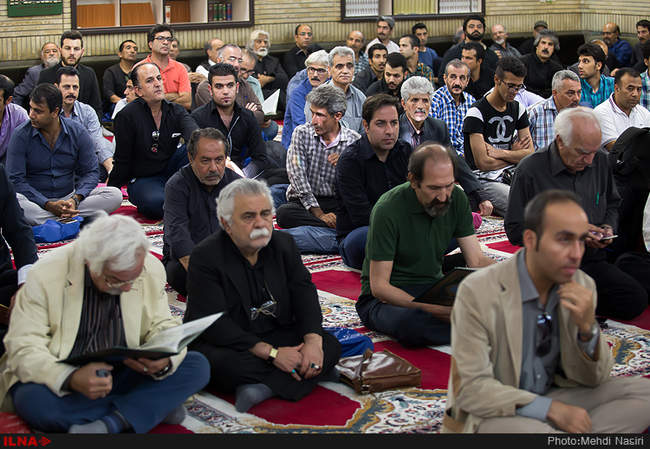 مراسم بزرگداشت داود رشیدی در مسجد بلال