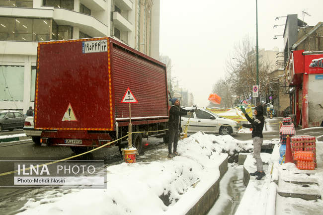 بارش برف در تهران