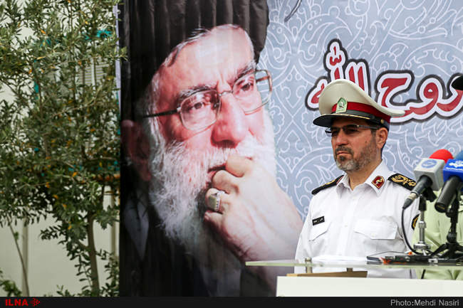  مراسم آغاز به کار قرارگاه انتظامی ترافیکی روح‌الله 