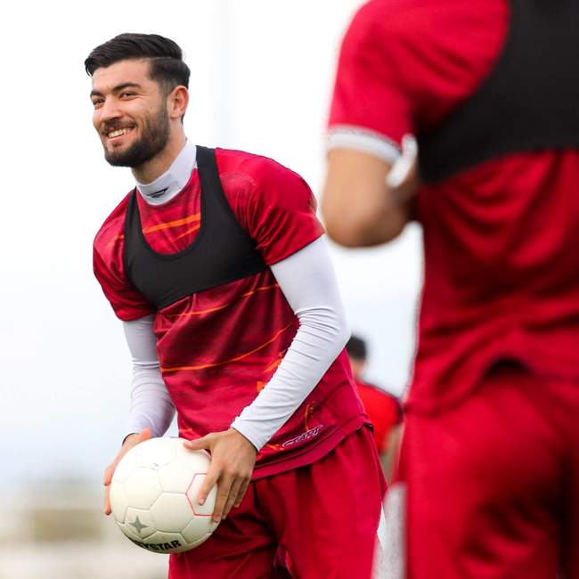 تصاویری از تمرین امروز تراکتور