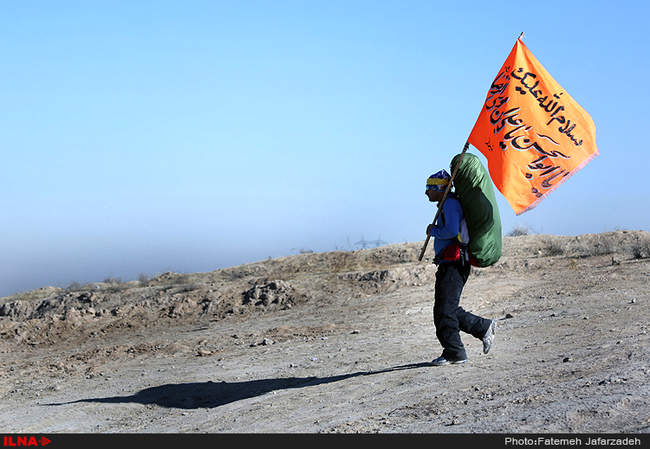 کاروان زائرین پیاده حرم مطهر امام رضا علیه السلام