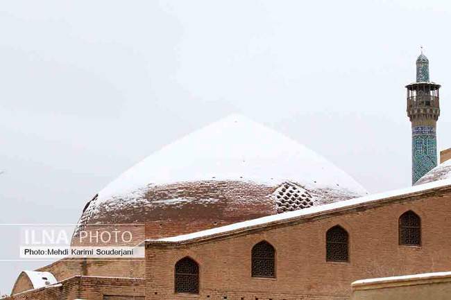 اولین برف شهر اصفهان