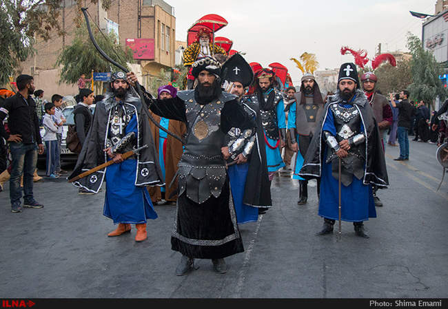 ورود کاروان نمادین اسرای کربلا به شام