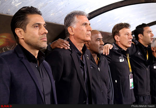 مسابقه فوتبال بین دوتیم ایران و کره جنوبی