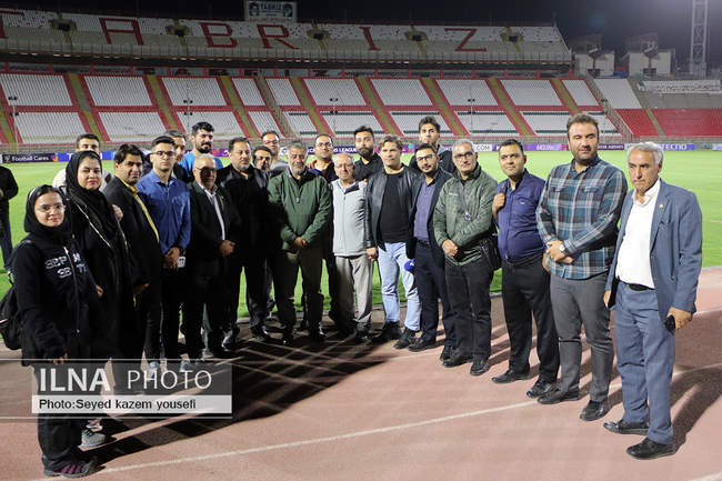 بازدید اصحاب رسانه از آخرین وضعیت استادیوم یادگار امام تبریز