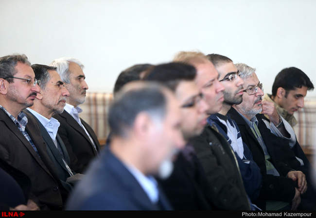 دیدار جمعی از فرماندهان دفاع مقدس با آیت الله هاشمی رفسنجانی