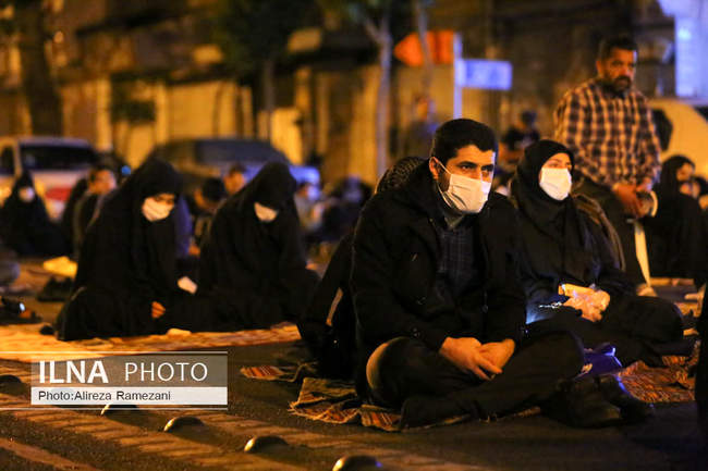 مراسم احیای شب نوزدهم ماه مبارک رمضان در خیابان ری
