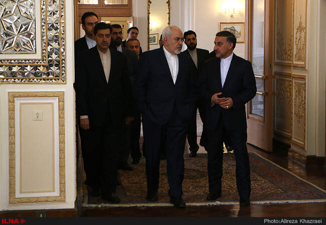 دیدار وزیر امور خارجه استونی با محمد جواد ظریف
