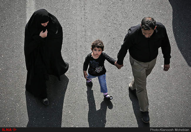 گزارش تصویری از پیاده روی جاماندگان اربعین در تهران 