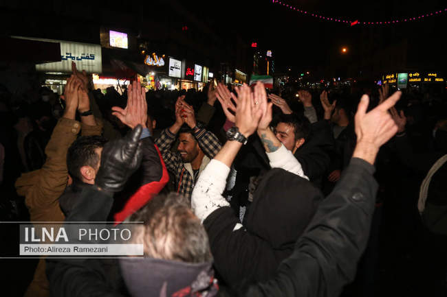 شادی مردم پس از صعود ایران به جام جهانی قطر