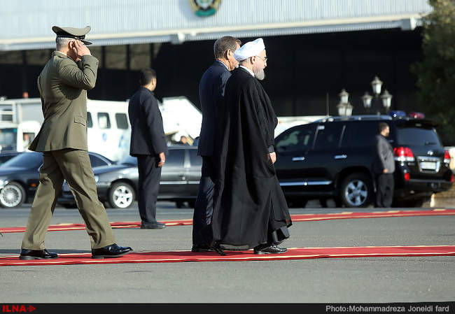 مراسم بدرقه رییس جمهور در سفر به سه کشور جنوب شرق آسیا