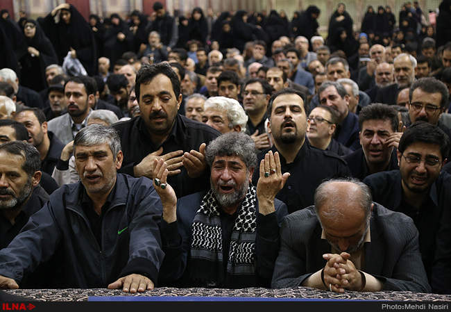 مراسم تشییع پیکر بانو مرضیه حدیدچی دباغ در حرم امام خمینی(ره) 