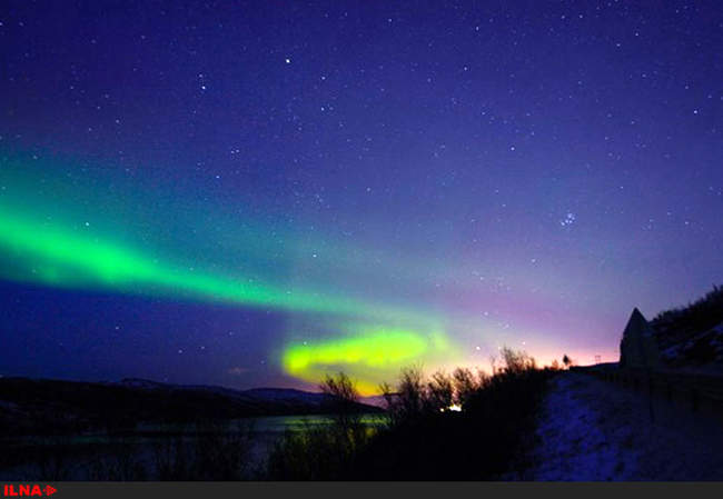 نمایش تماشایی از شفق شمالی