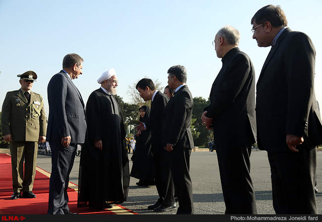 مراسم بدرقه رییس جمهور در سفر به سه کشور جنوب شرق آسیا