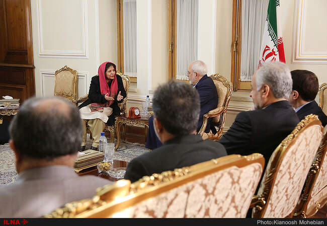 دیدار شمشاد اختر معاون دبیر کل سازمان ملل متحد با ظریف
