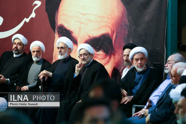 مراسم بزرگداشت والده همسر حجت‌الاسلام سید حسن خمینی در حسینیه جماران