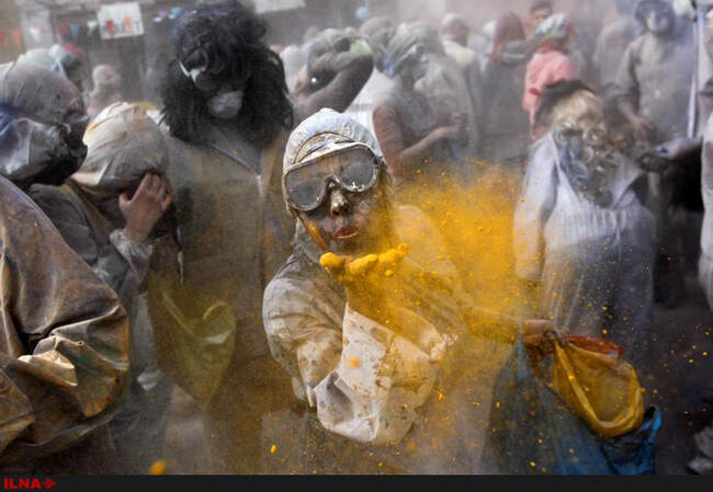 جشن جنگ آرد در یونان و اسپانیا