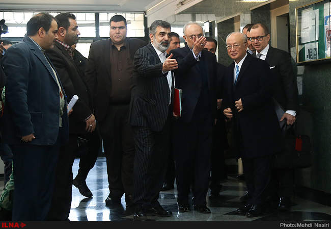 دیدار یوکیا آمانو با رئیس سازمان انرژی اتمی ایران