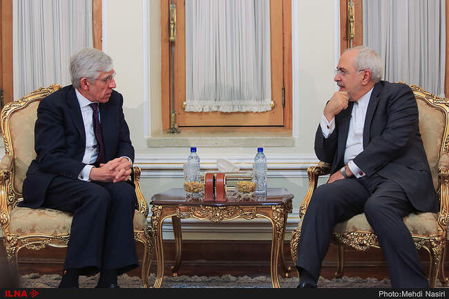 Former British FM Jack Straw Meets Javad Zarif