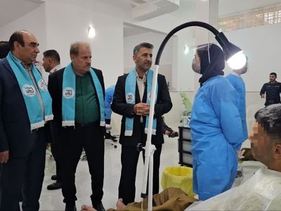 ارائه خدمات رایگان دندانپزشکی به مددجویان مجتمع کاردرمانی فارس