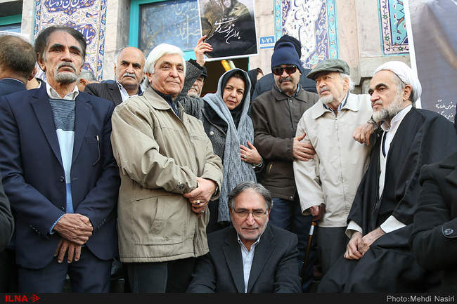 مراسم تشییع پیکر پوران شریعت‌رضوی همسر دکتر علی شریعتی