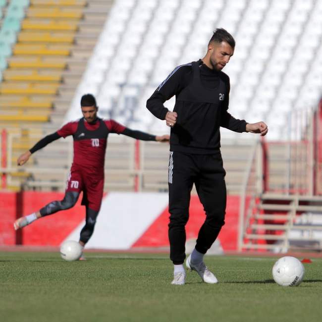 تمرینات آماده سازی تراکتور پیش از مصاف با مس رفسنجان