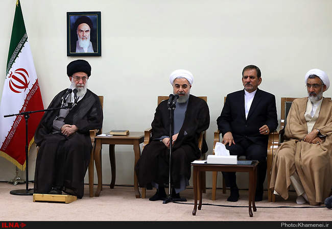 دیدار رئیس‌جمهور و اعضای هیأت دولت با رهبر انقلاب