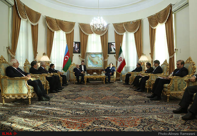 دیدار دبیر شورای عالی امنیت ملی با رئیس مجلس آذربایجان